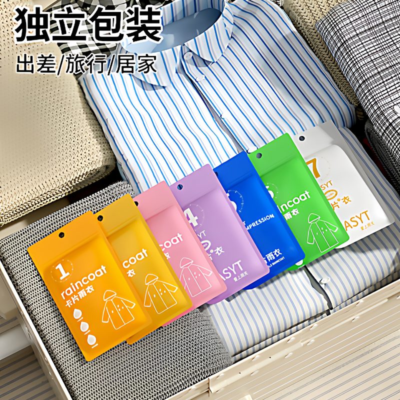 卡片雨衣 加厚一次性 便携