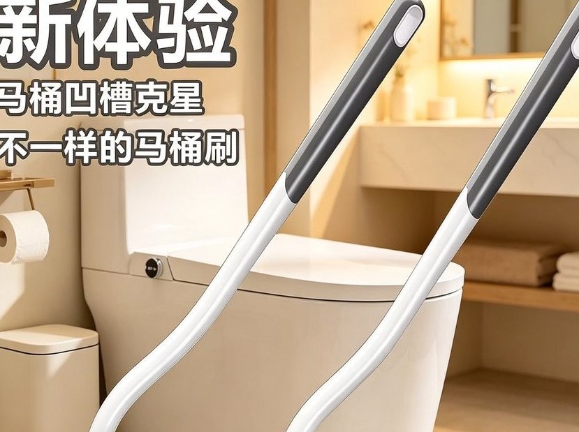 长柄马桶刷 带底座